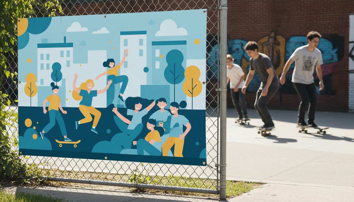 Banner drucken für Jugendhäuser – Großflächenwerbung die Jugendliche wirklich erreicht